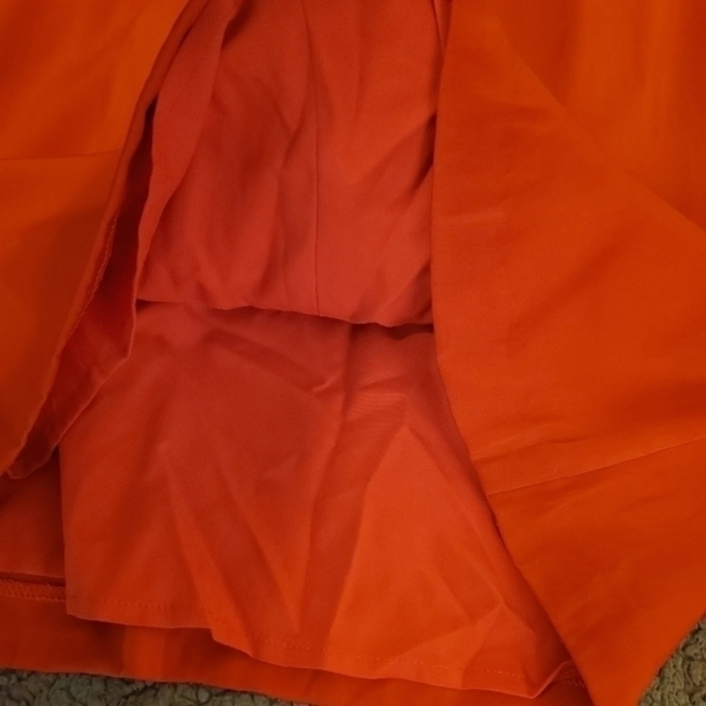 Dolce Vita Red Orange Strapless Silk Blend Dress - Picture 4 of 12